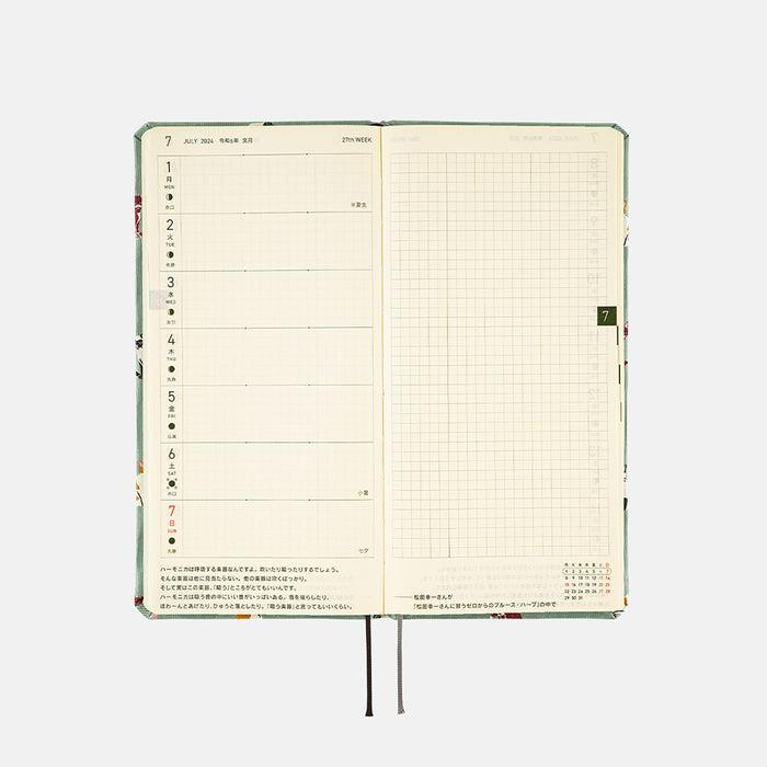Hobonichi Weeks Japanese Version 2024 Jan. Start Hobonichi Weeks Bow & Tie: Cats & Me 