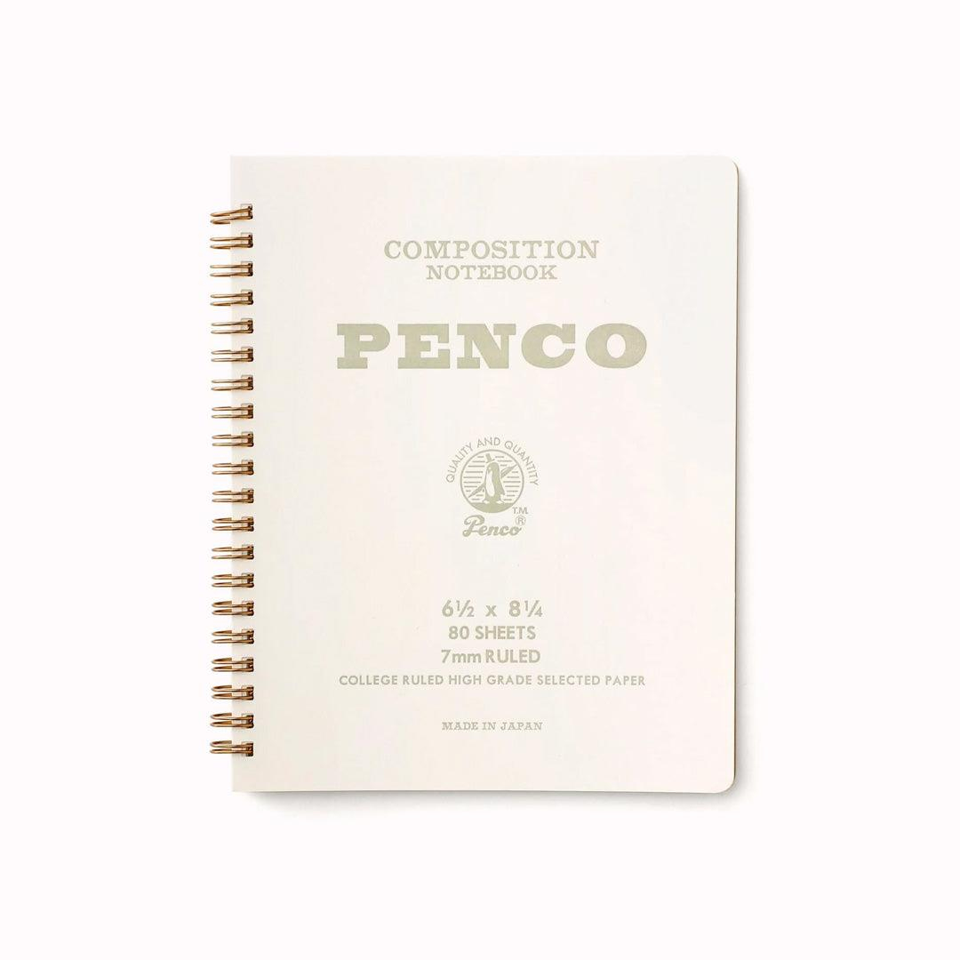 Penco Coil Composition Notebook White A5 Çizgili Telli Defter