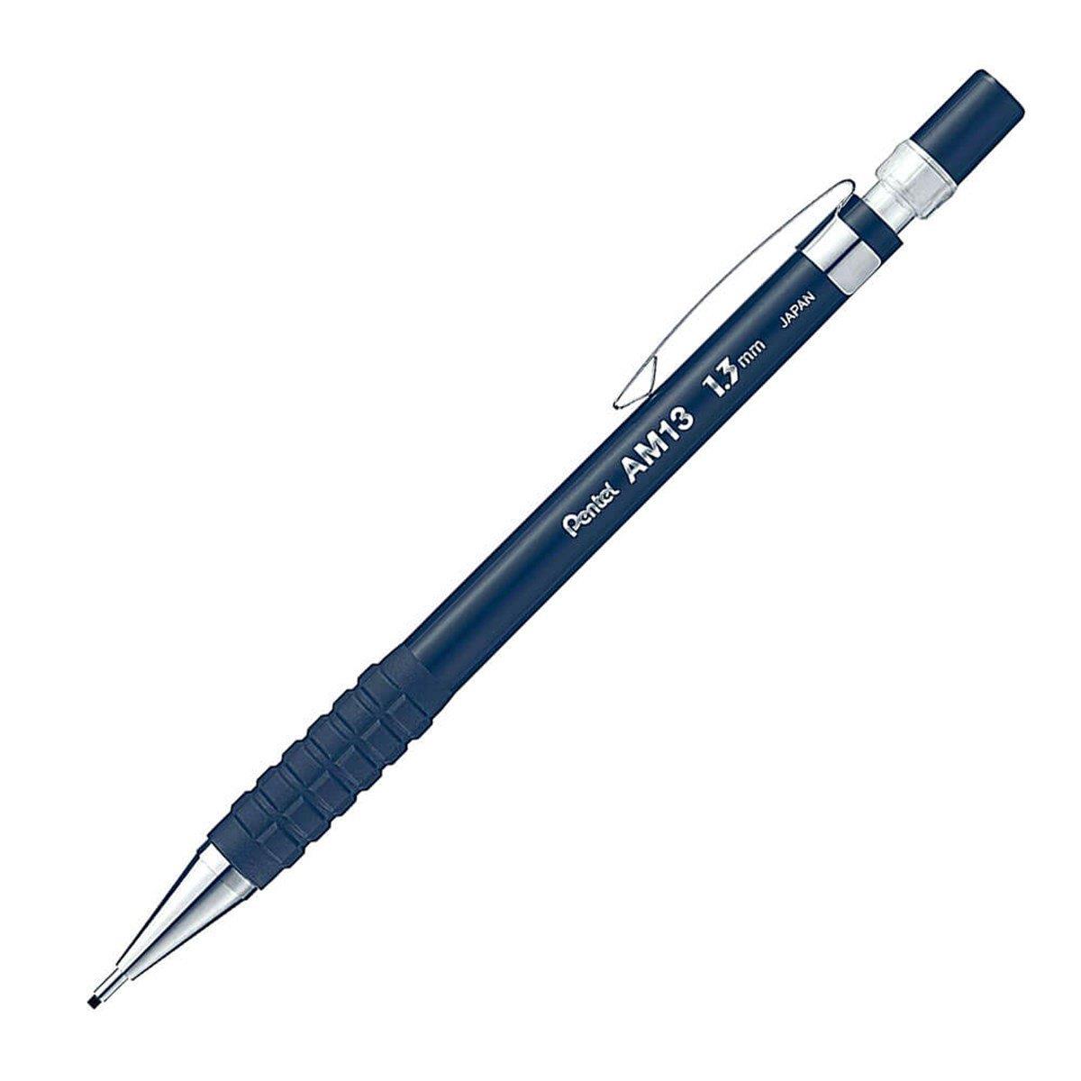 Pentel AM13-C Navy 1.3 mm Mekanik Uçlu Çizim ve Sınav Kalemi