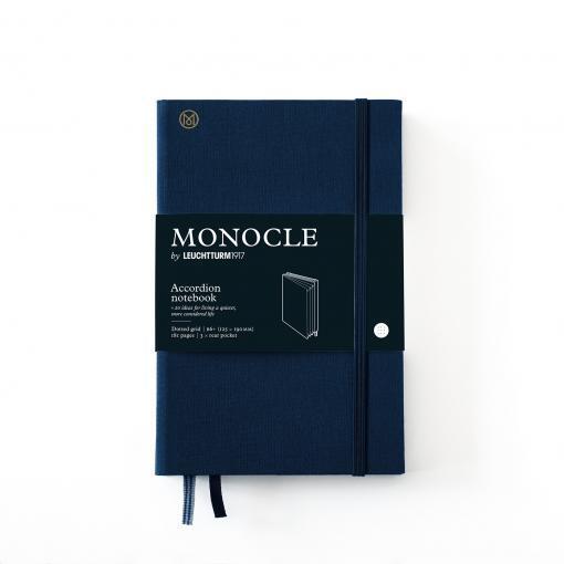 Leuchtturm1917 x Monocle Limited Edition Defter Wallet B6+, Sert Kapak, 192 Noktalı Sayfa, Navy  363370