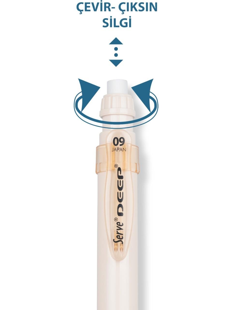 Serve Deep Earth Tones Mekanik Kurşun Kalem 0.9 mm Fildişi- Ivory