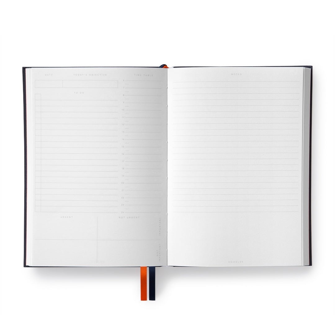 Ohh Deer Kaleido Tasarımı A5 288 Sayfa Kumaş Kapak Günlük Planlayıcı Yellow Daily Planner 12749