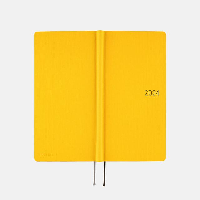Hobonichi Techo Weeks Mega Japanese Version 2024 Jan. Start Poplin Yellow 