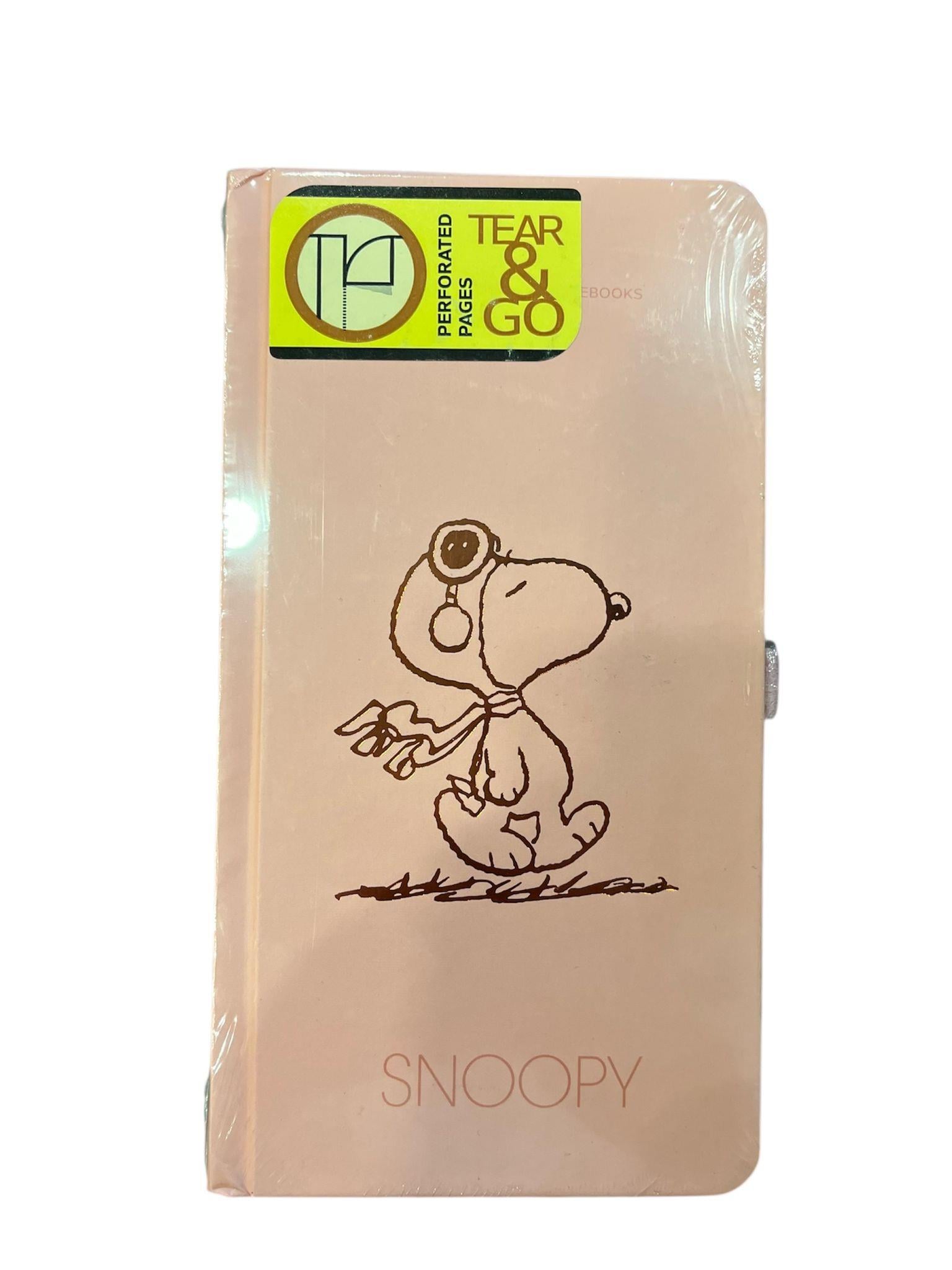 Gıpta Sert Kapaklı 9x17 cm 80 Sayfa Çizgisiz Defter Snoopy Mercan