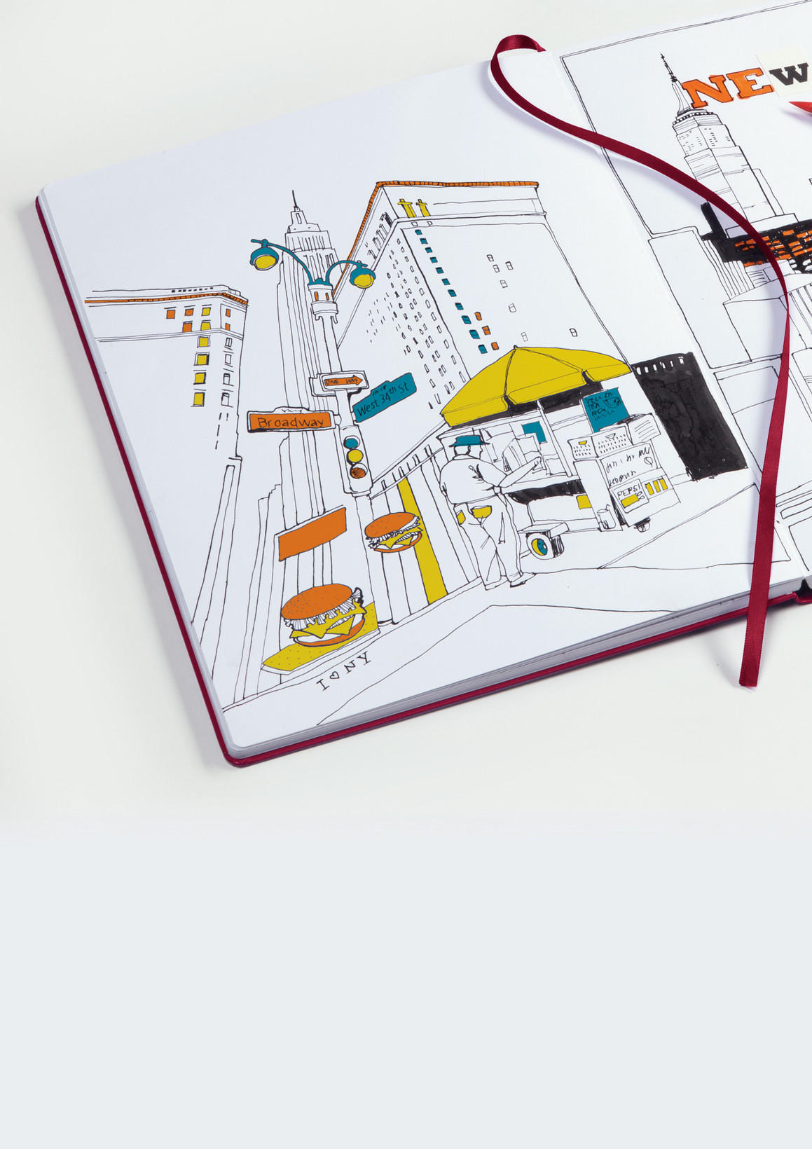 Leuchtturm1917 Sketchbook  Eskiz Defteri Master (A4+), Sert Kapak 112 Beyaz Sayfa (150 Gr), Lemon 362356