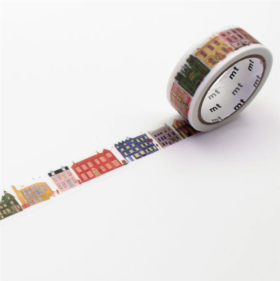 Kamo-i Masking Washi Tape Polly Fern 15mm×5m Street