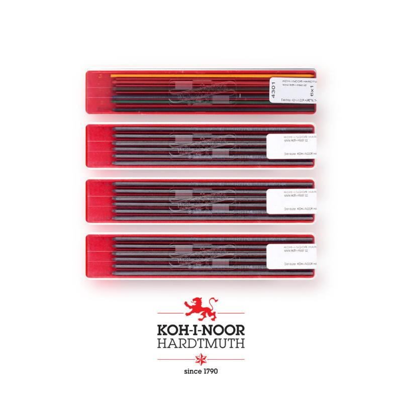 Koh-i Noor Tecnical Coloured Leads 2.0 mm Renkli Uç Seti 6'lı