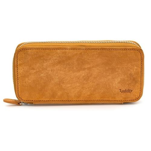 Luddite Limited Edition Hand Made Maya Derisi Fermuarlı Kalemlik Camel
