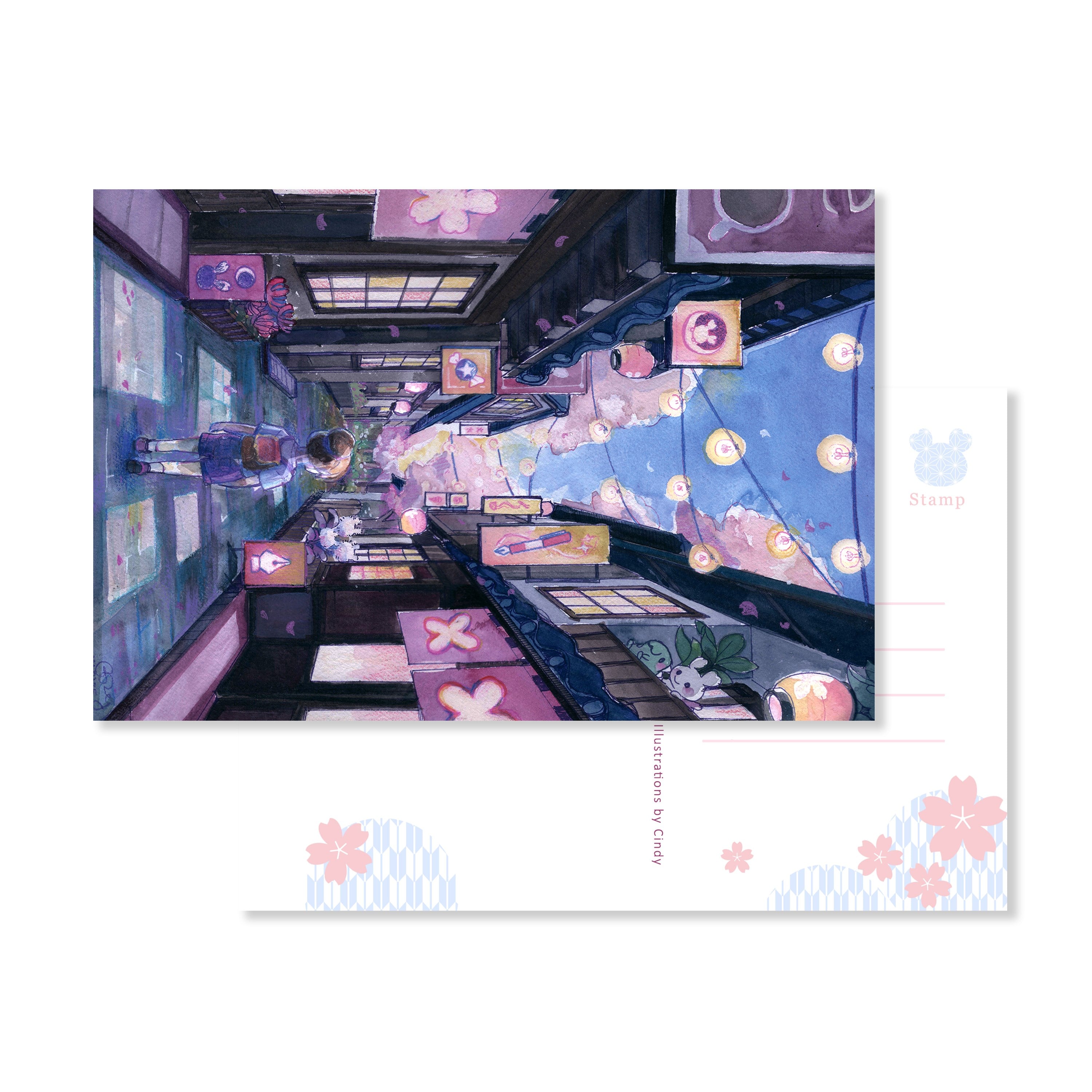 Esterbrook Sakura Dragon 3'lü Kartpostal
