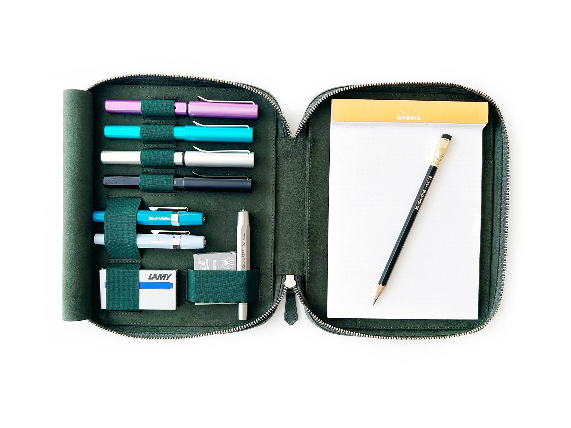 Eng Leather Patina Copper Green A5 Ebatlı Organizer