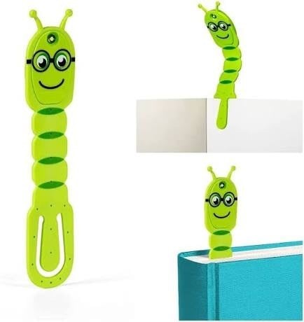 Flexilight Pals Bookwarm Green -  Arkadaşlar Esnek Okuma Lambası Kitapkurdu Yeşil