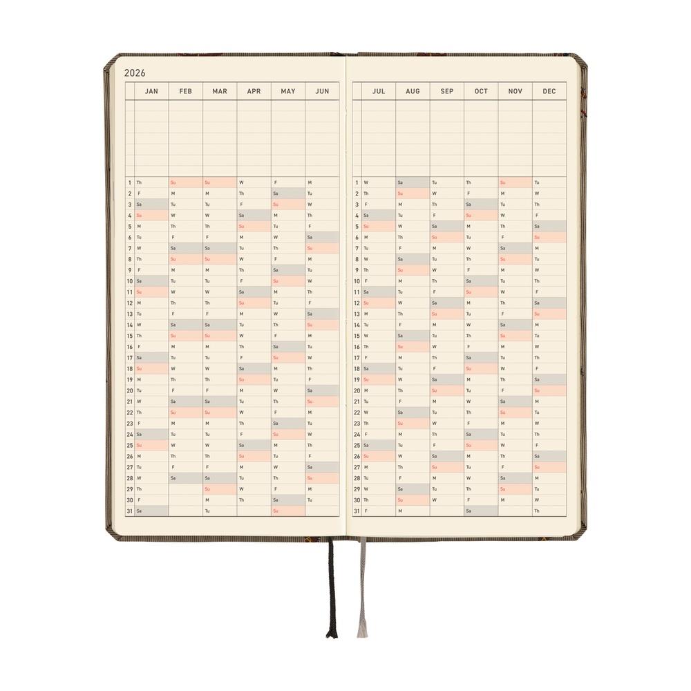 Hobonichi Techo Weeks - English - Bow & Tie: Galloping Horses - 2026 Jan Start