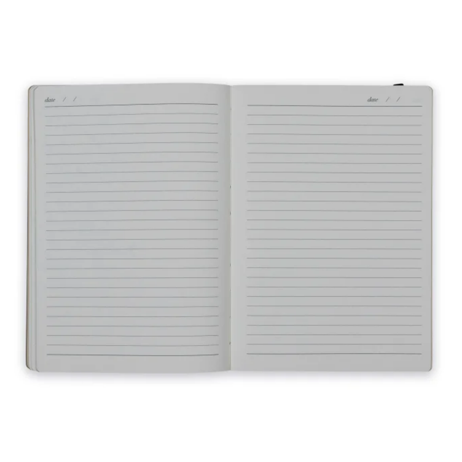 MONOCHROME RANDOM DOTTY A5 PERFECT BOUND NOTEBOOK