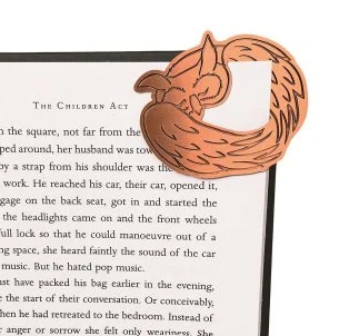IF Curled Up Corners Metal Kitap Ayracı - Sleepy Owl  