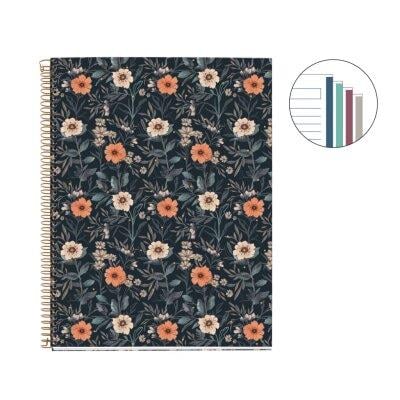 Miquelrius A4 70gsm 100 Yaprak Telli Çizgili British Bloom Defter