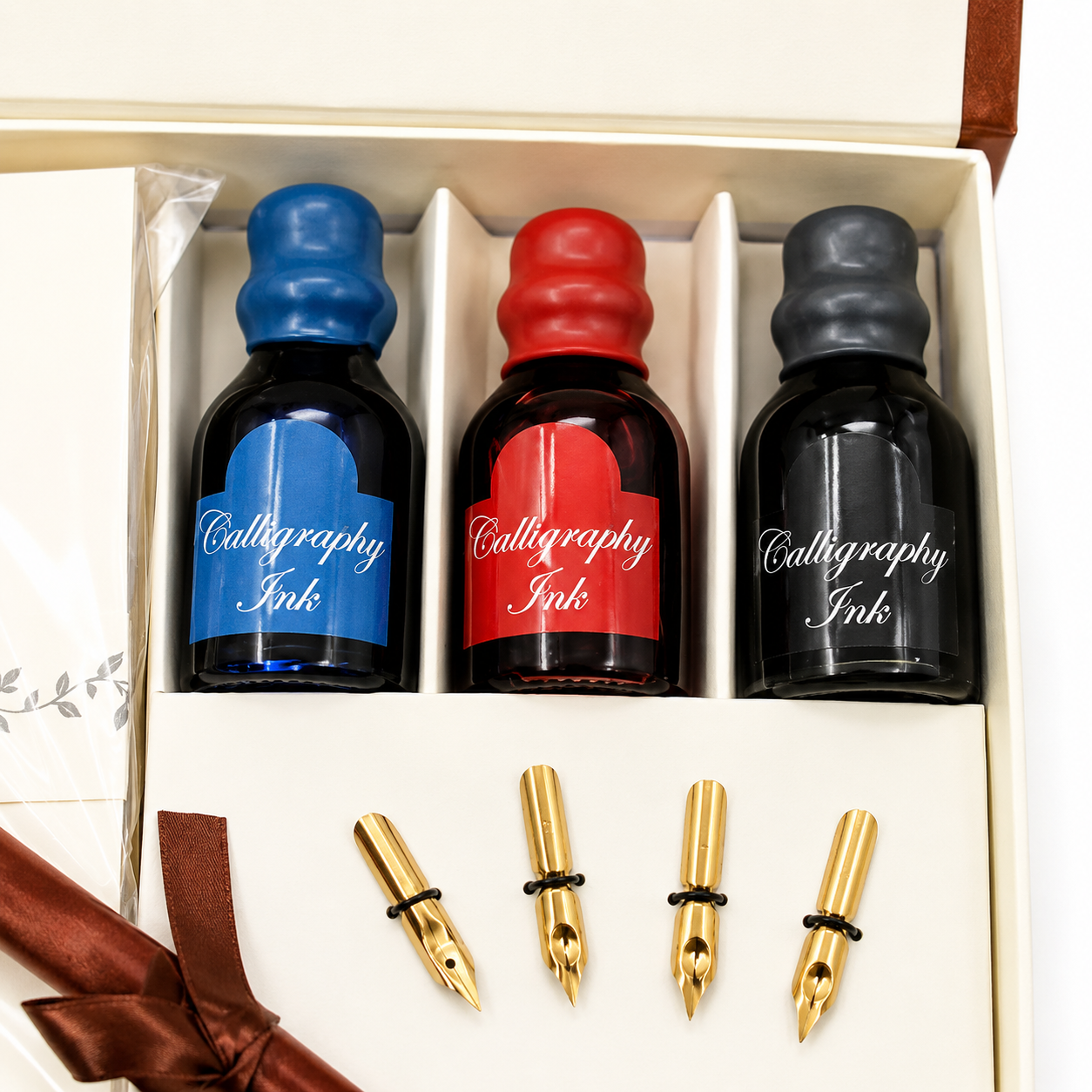 Steelpen Calligraphy Serisi CS1228 Ahşap Kaligrafi Kalem Seti
