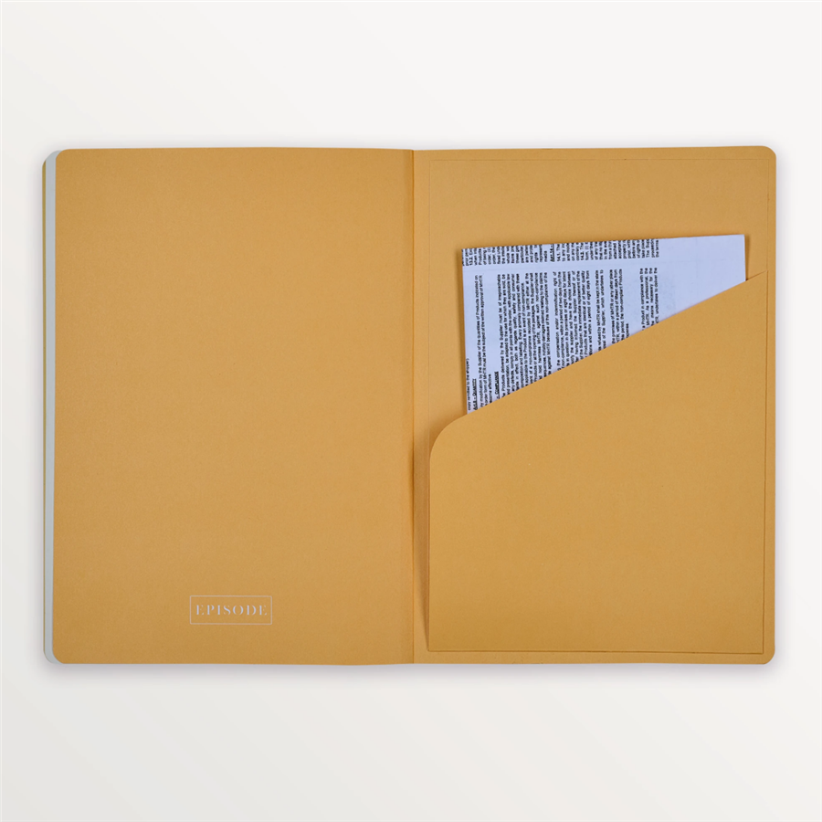 Episode Colourblock Uno Topaz Yellow A5 Perfect Bound Defter