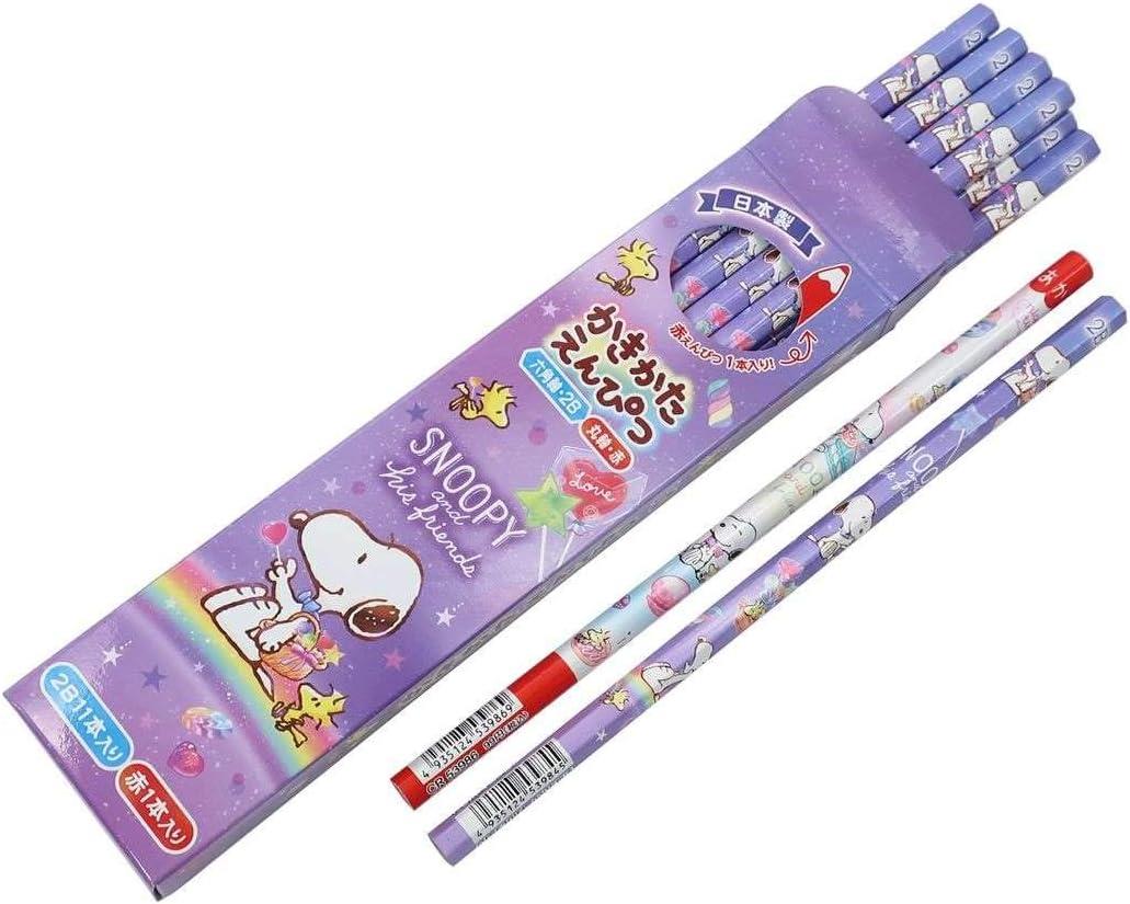 Snoopy and Friends 12'li 2B Ahşap Kurşun Kalem 