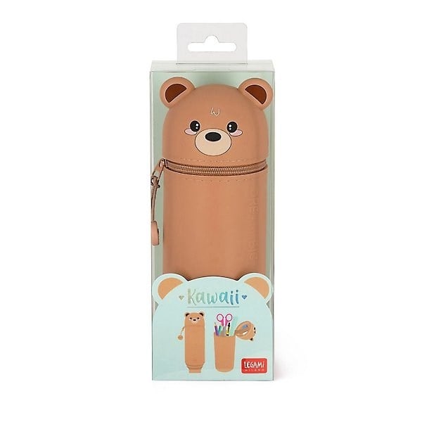 Legami Kawaii - 2 in 1 Silicone Pencil Case - Oyuncak Ayı KA0011