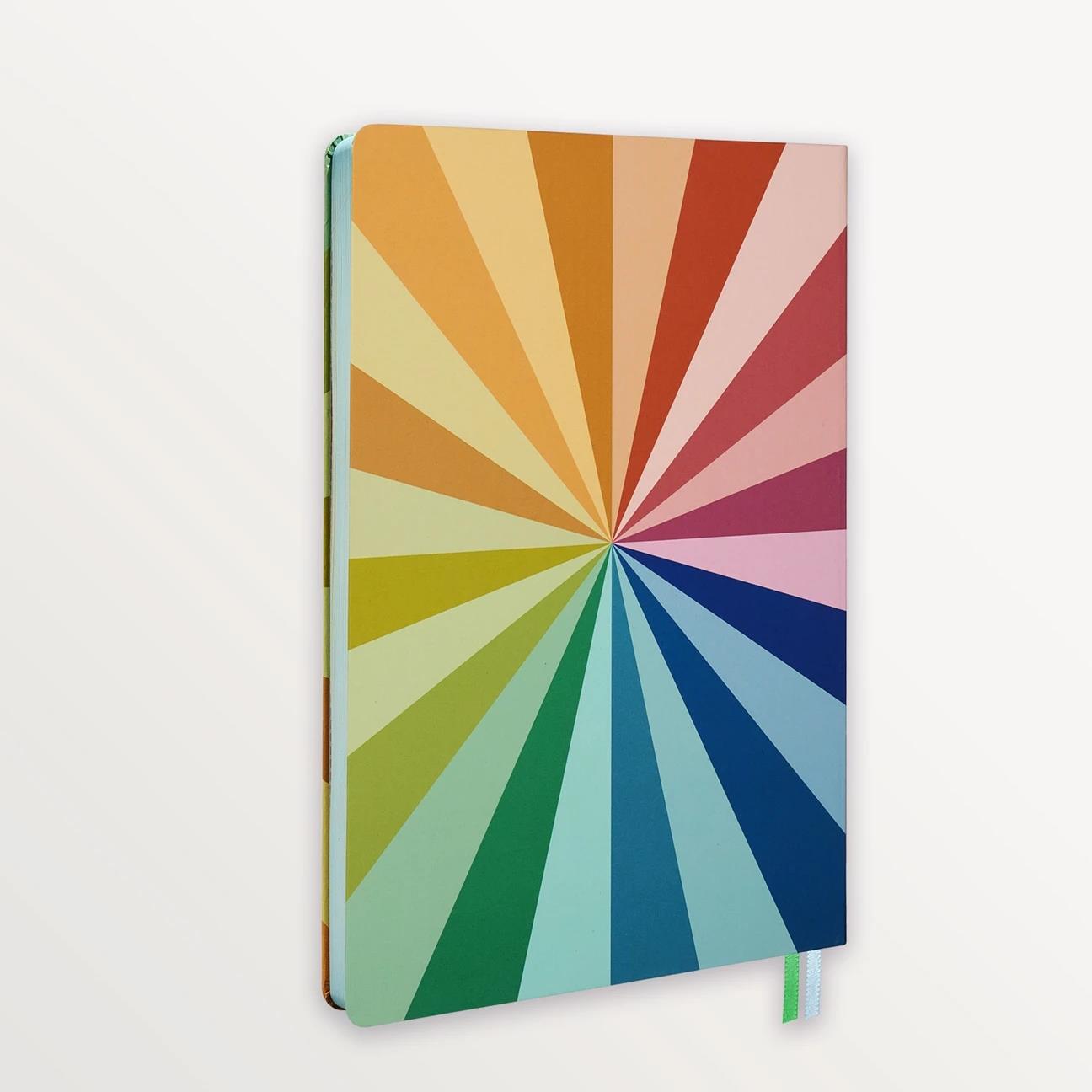 EPISODE STRIPE SPECTRUM CIRCLE  XL CASEBOUND NOTEBOOK