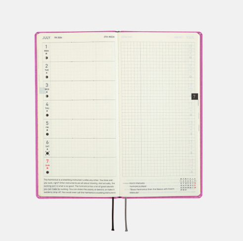 Hobonichi Techo Weeks Japanese Version 2024 Jan. Start Lavender