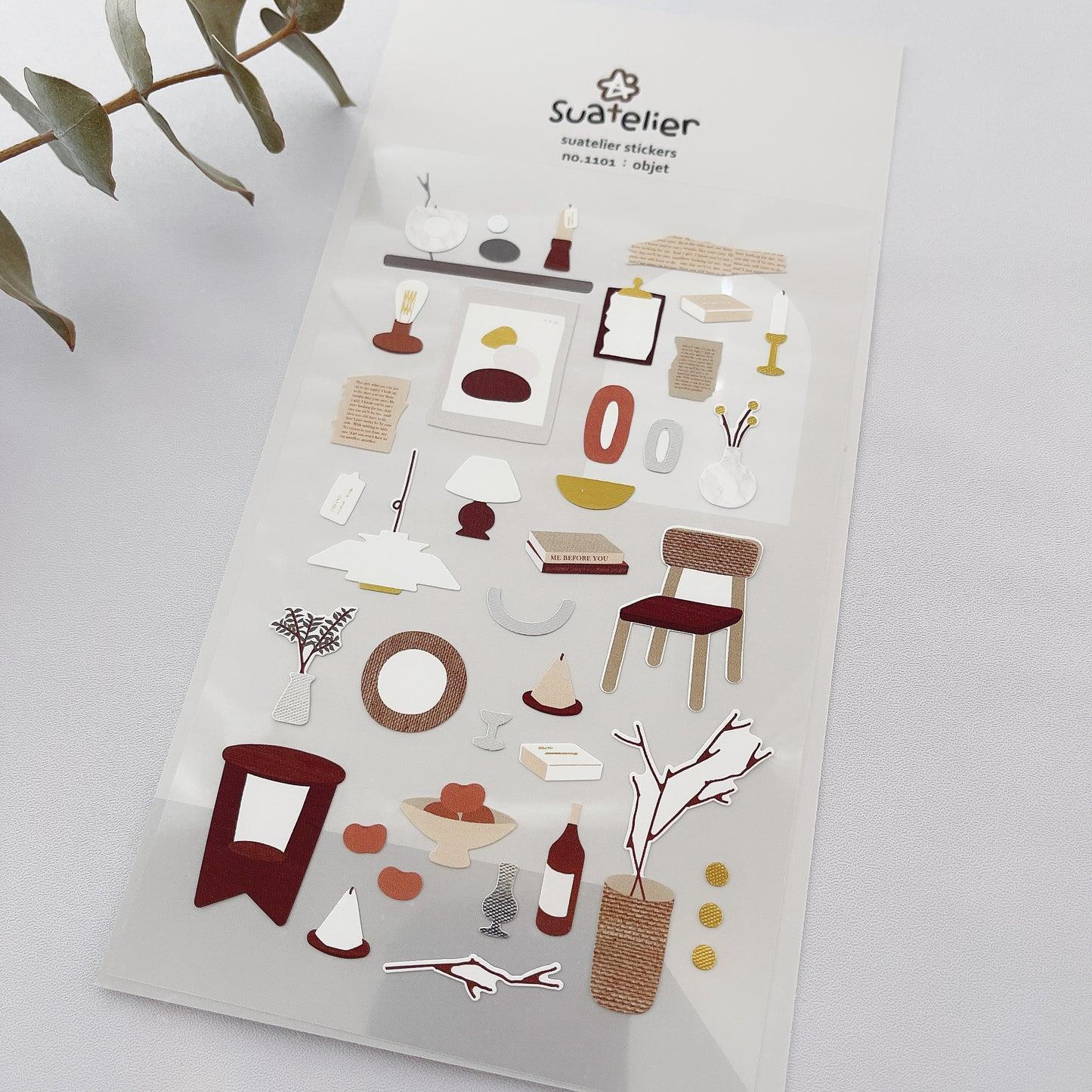 Suatelier Deco Sticker Seti Objet