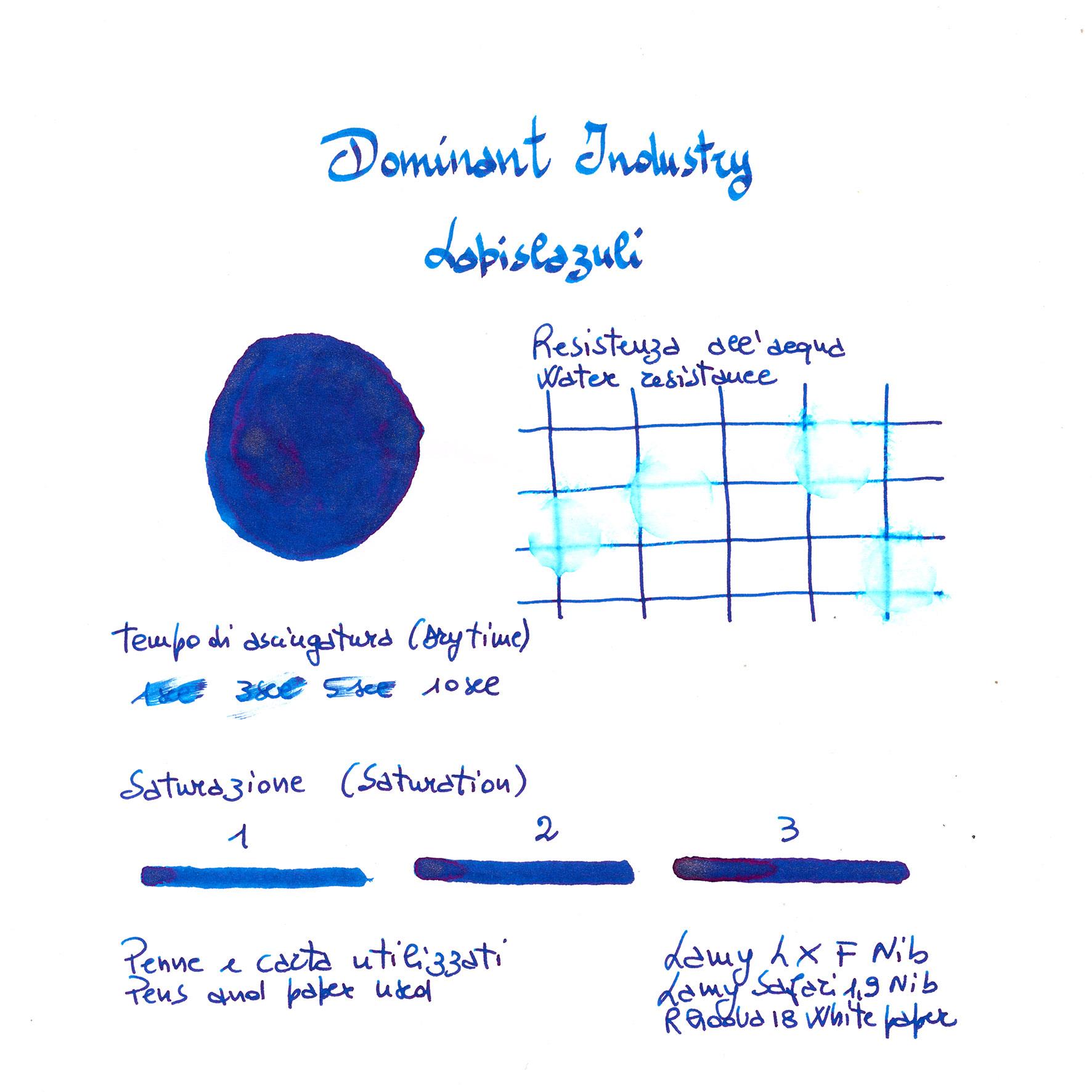 Dominant Industry Pearl Şişe Mürekkep Lapis Lazuli