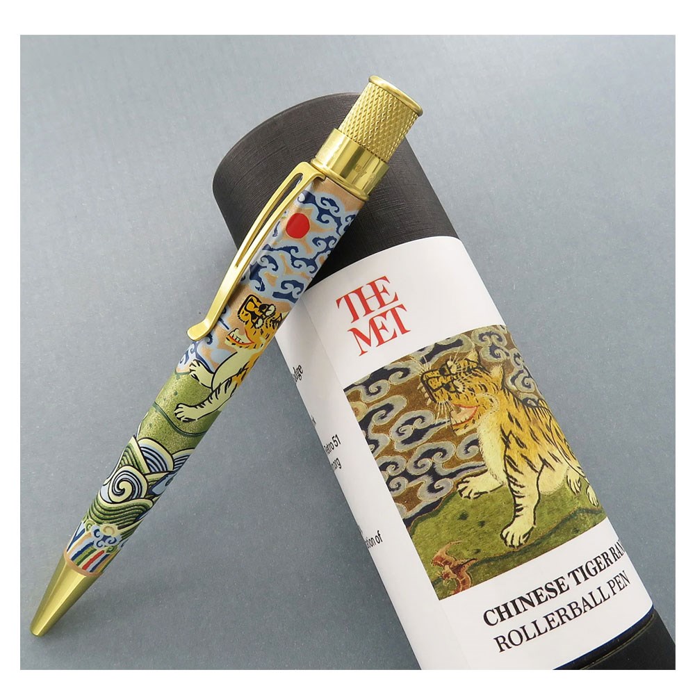 Retro 51 The Metropolitan Museum Chinese Tiger Rank Badge Roller Kalem MRR-2274
