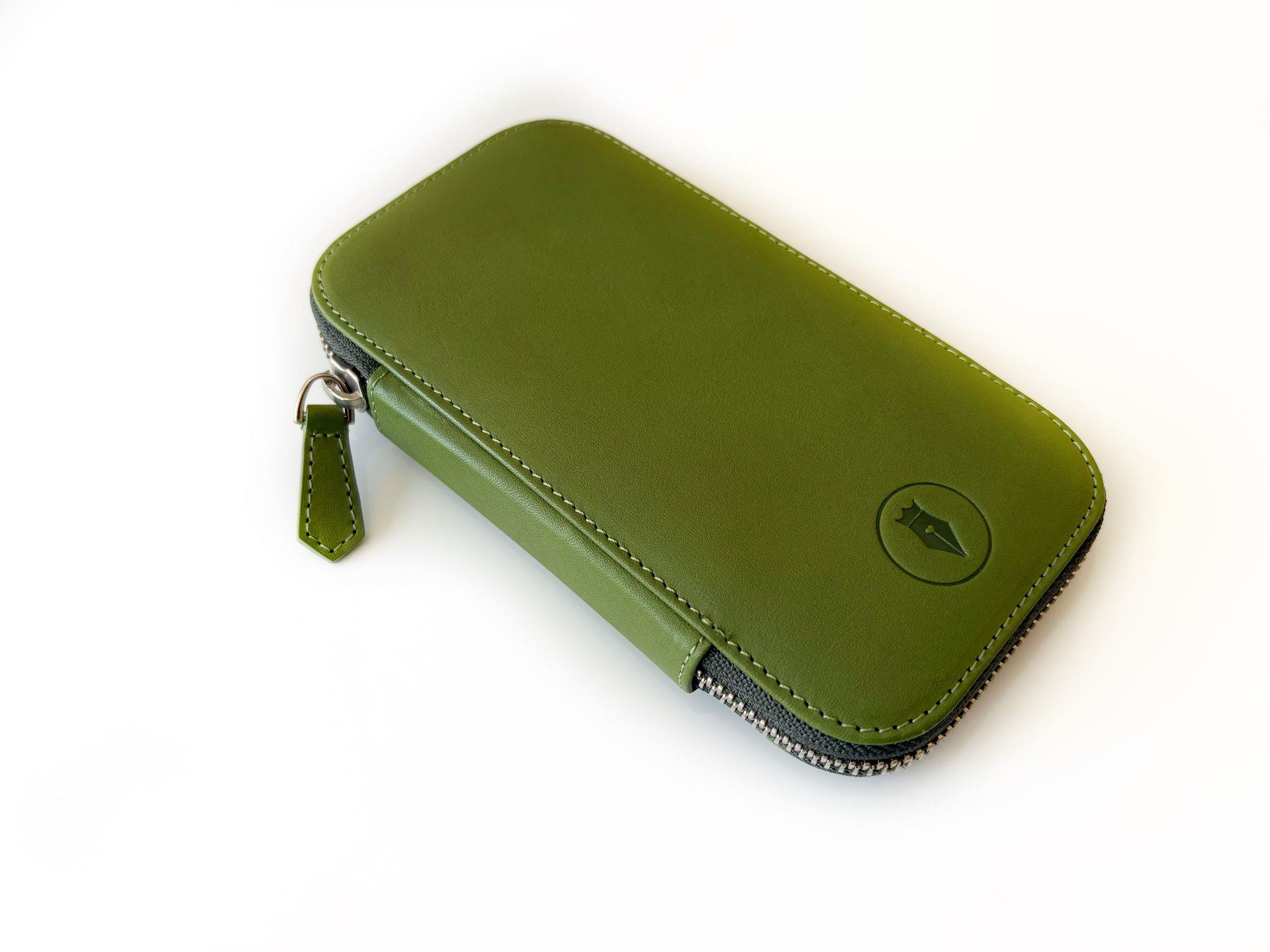 Eng Leather 3'lü  Deri Kalem Kılıfı  Sping Green
