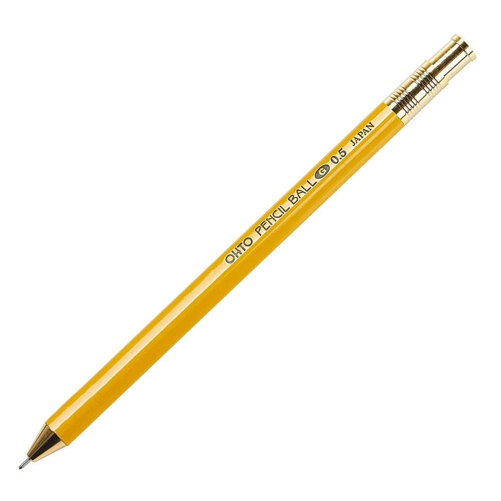 Ohto Wooden Tükenmez Kalem 0.5mm Sarı NKG-450E