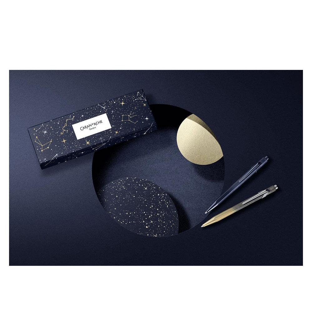 Caran d'Ache 849 Cosmic Blue Special Edition Tükenmez Kalem Gilded 849.224