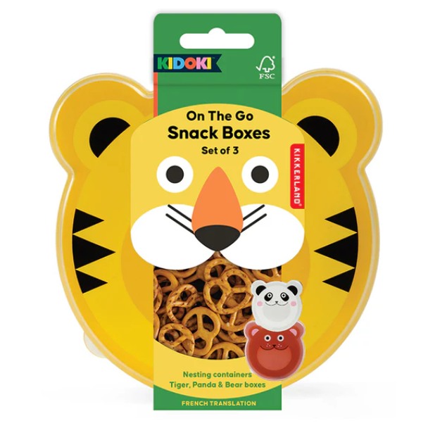 Kikkerland Kidoki Snack Boxes 3'lü Beslenme Kutusu Seti