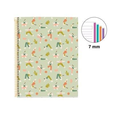 Miquelrius A4 70gsm 100 Yaprak Telli Kareli Leaves in the Wind Defter