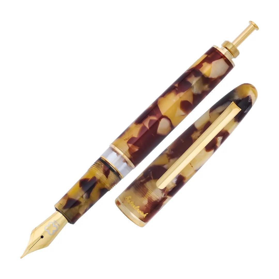 Esterbrook Estie Tortoise Gold Pistonlu Dolma Kalem EF Uç