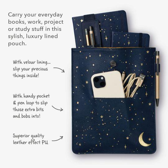 IF Bookaroo Books & Stuff Pouch Kitap&Defter Kılıfı Moon & Stars