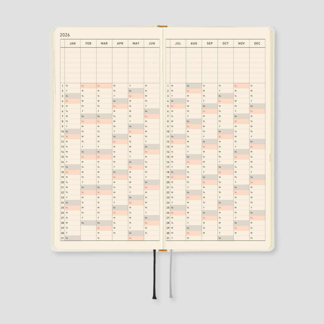 Hobonichi Techo Weeks - English - iyo okumi: A Story About Me - 2026 Jan Start