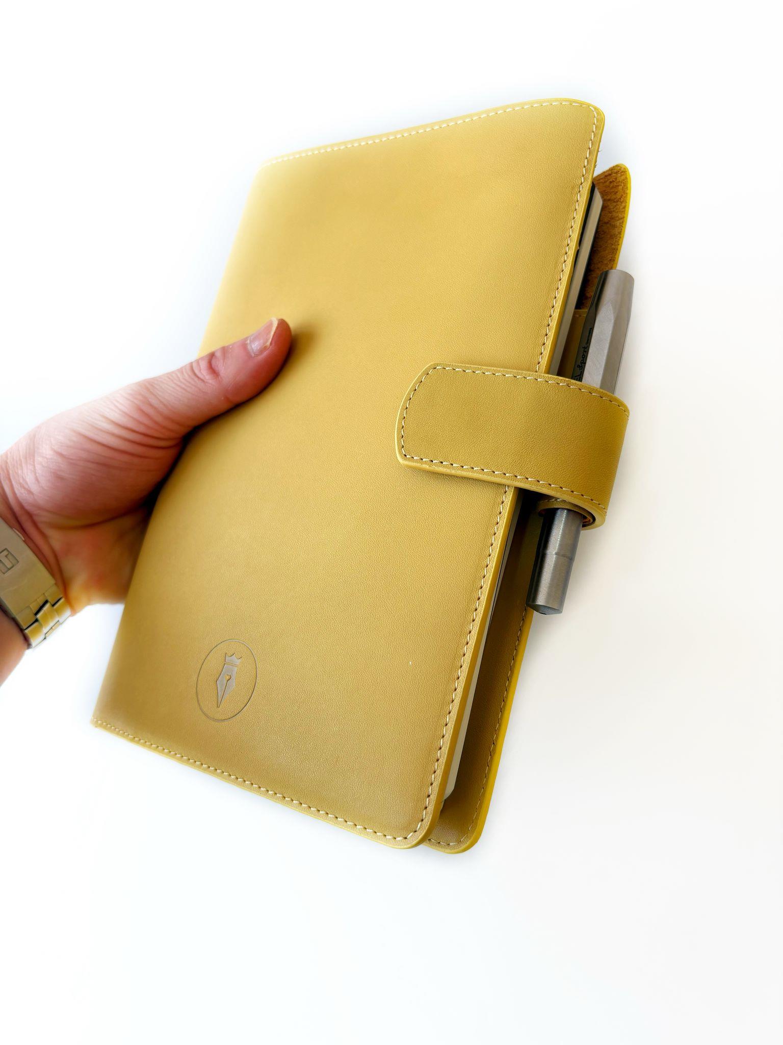 Eng Leather A5 Ebatlı Deri Defter Kılıfı ve Organizer Sun Flower