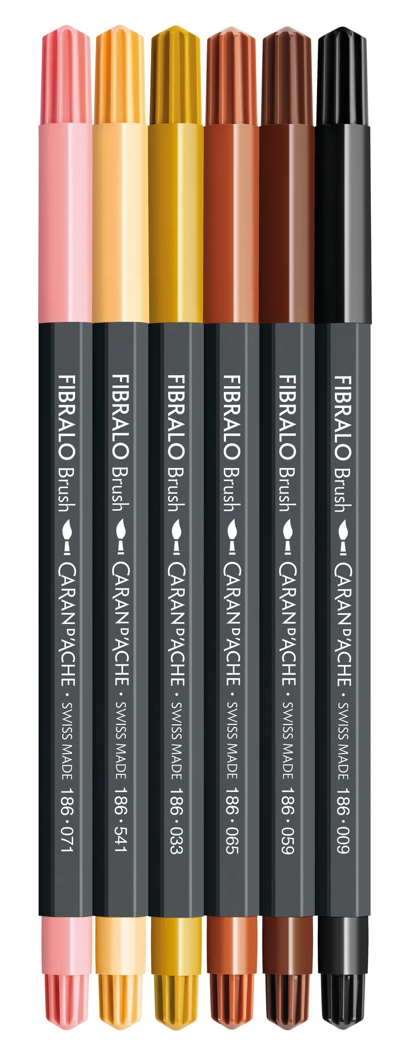 Caran d'Ache Fibralo™ Brush Portrait 6'Lı Keçeli Kalem Seti 186_803