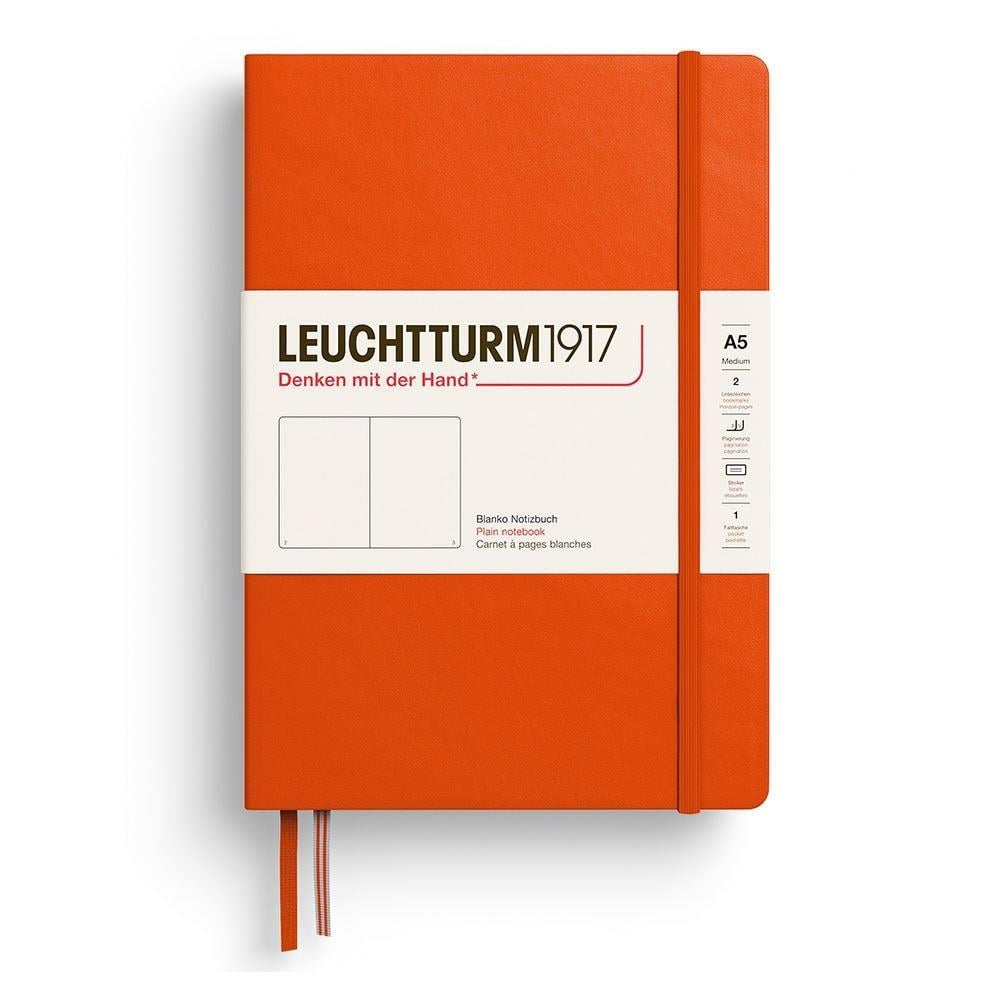 Leuchtturm1917 Not Defteri Orta Boy (A5), Sert Kapak, 251 Numaralandırılmış Sayfa, Düz, Kabak