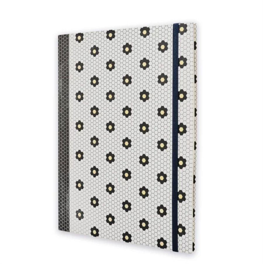 Episode Monochrome Hexagon Mosaic XL Perfect Bound Defter