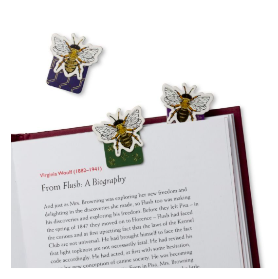 Manyetik Mini Marks - Bees Üçlü Manyetik Kitap Ayracı