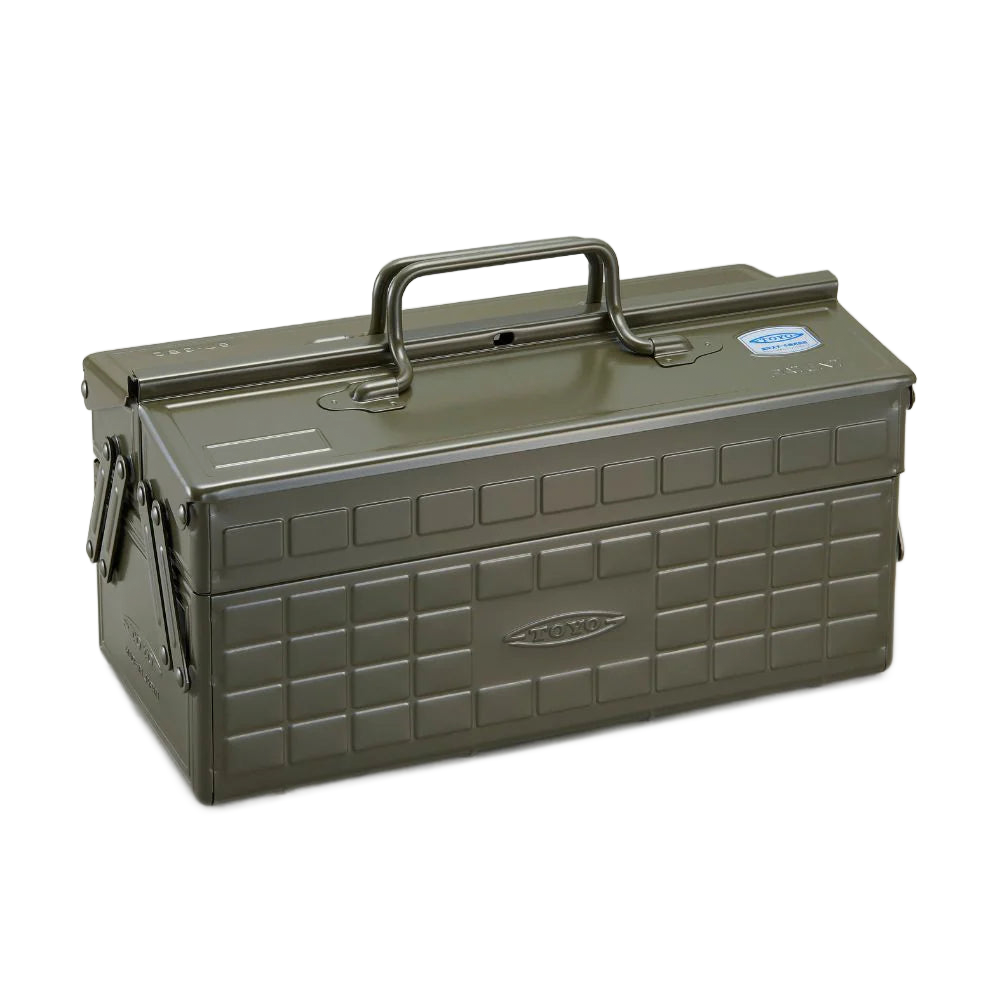 Toyo Steel ST-350 Tool Storage Box Military Green Metal Saklama Kutusu