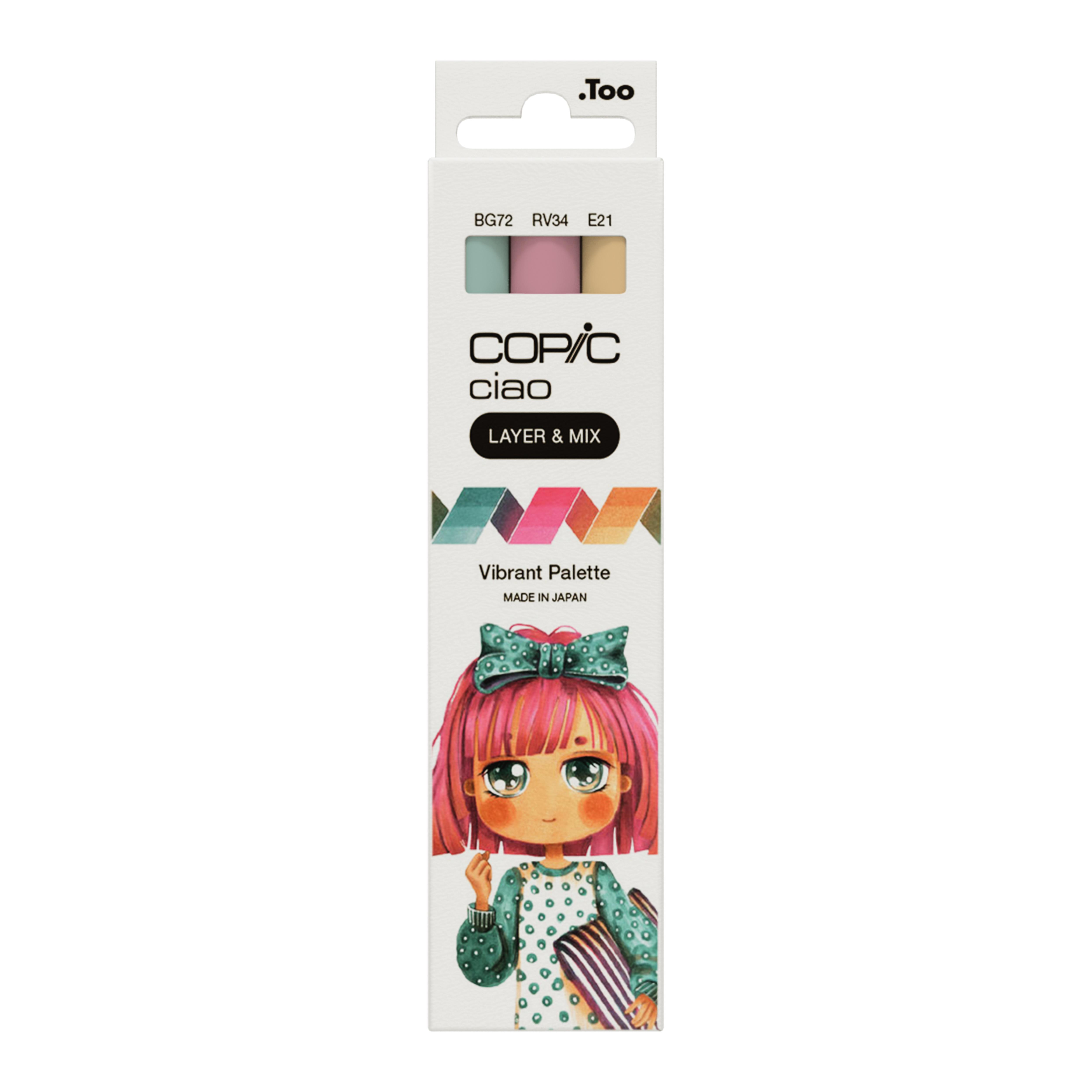 Copic Ciao 3'lü Layer & Mix Set - Vibrant Palette