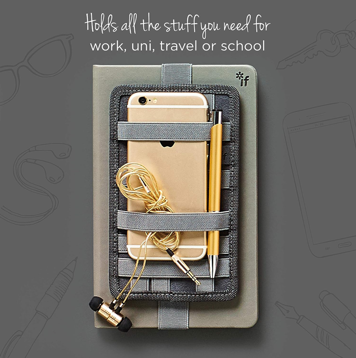 İf Bookaroo Pen Pouch Notebook Tidy Defter Üstü Düzenleyici  Charcoal Gri