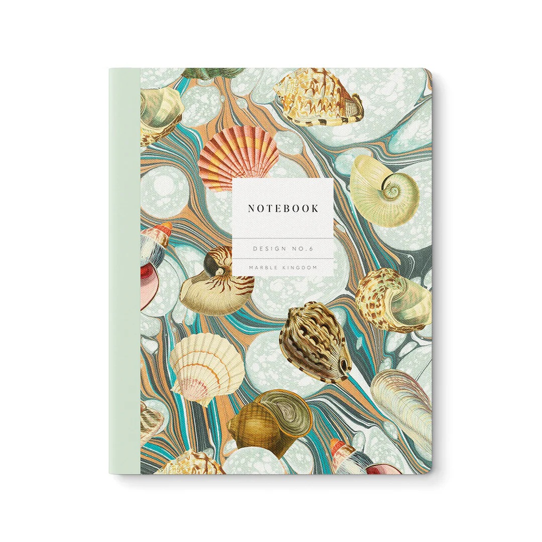 Ohh Deer Kaleido Tasarımı 8X10 64 Sayfa İnce Kapak Çizgili Defter Marble Shell Collection Exercise Book 12219