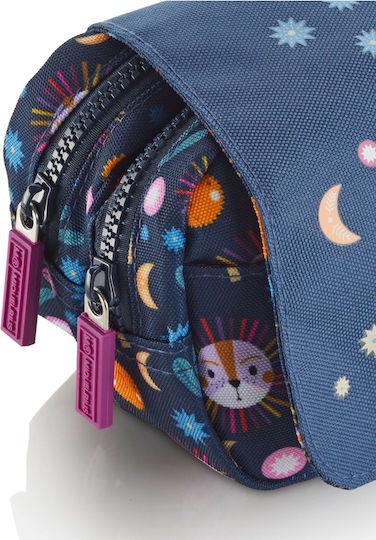 Miquelrius King Of The Jungle ÇıtÇıtlı Bölmeli Fermuarlı Kalem Çantası