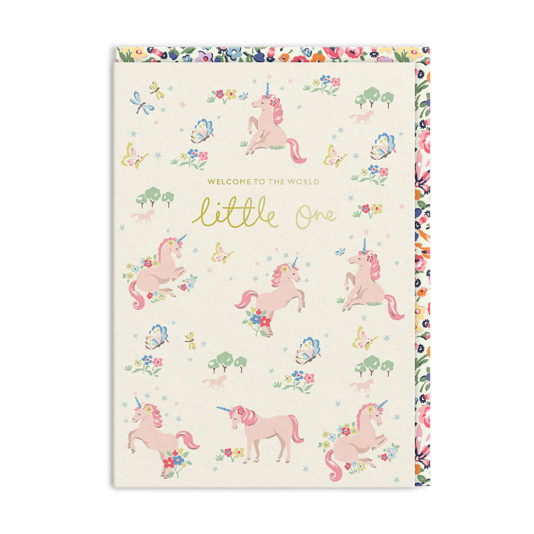 Ohh Deer Cath Kidston Tasarımı A6 Kartpostal Hello Little One (Unicorn) 5751