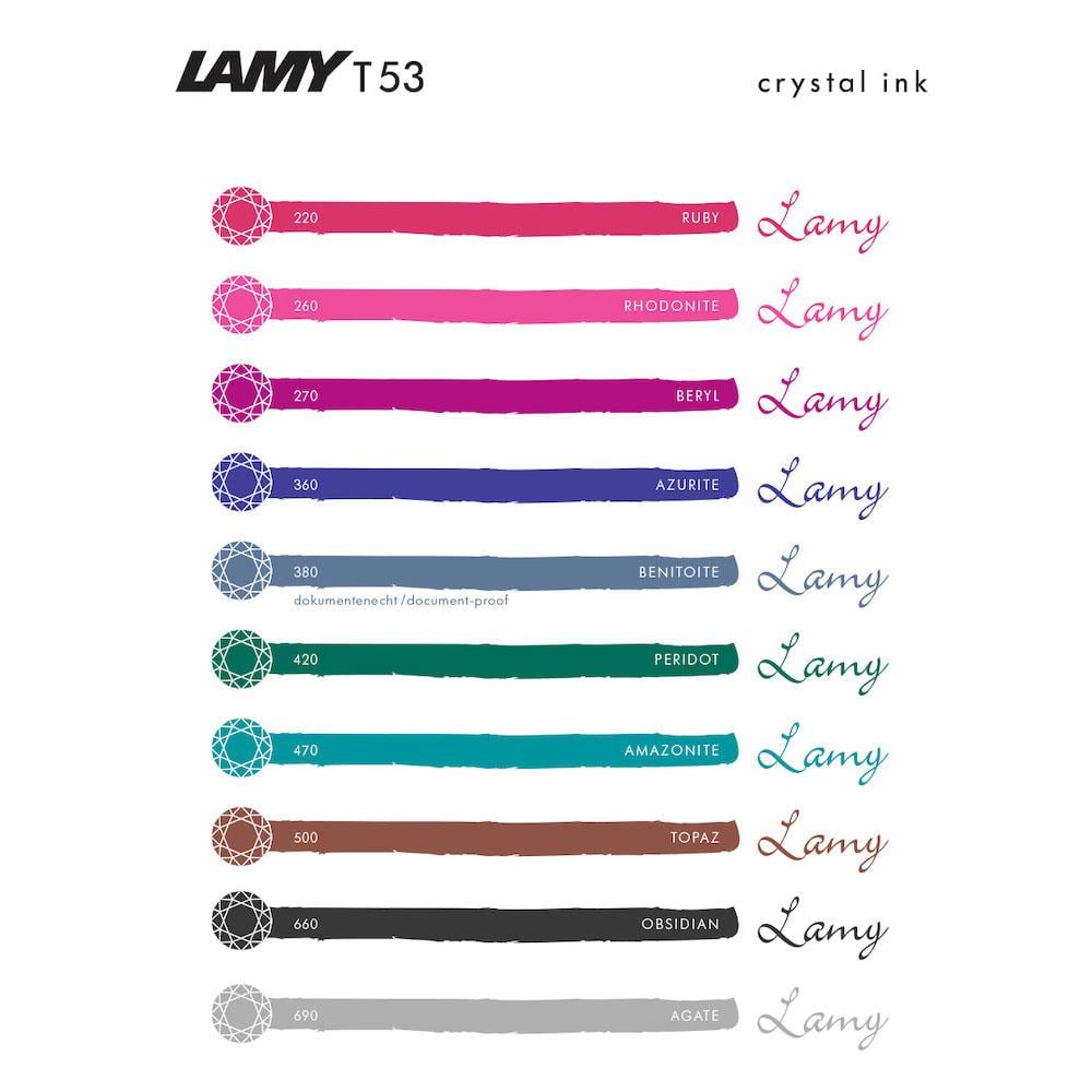 Lamy Crystal T53 Şişe Mürekkep  30ml Peridot