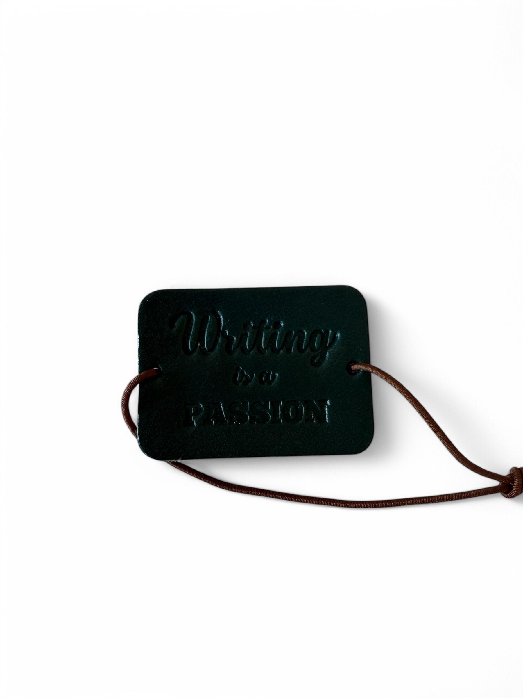 Aegan Leather Deri Defter Lastiği Yeşil