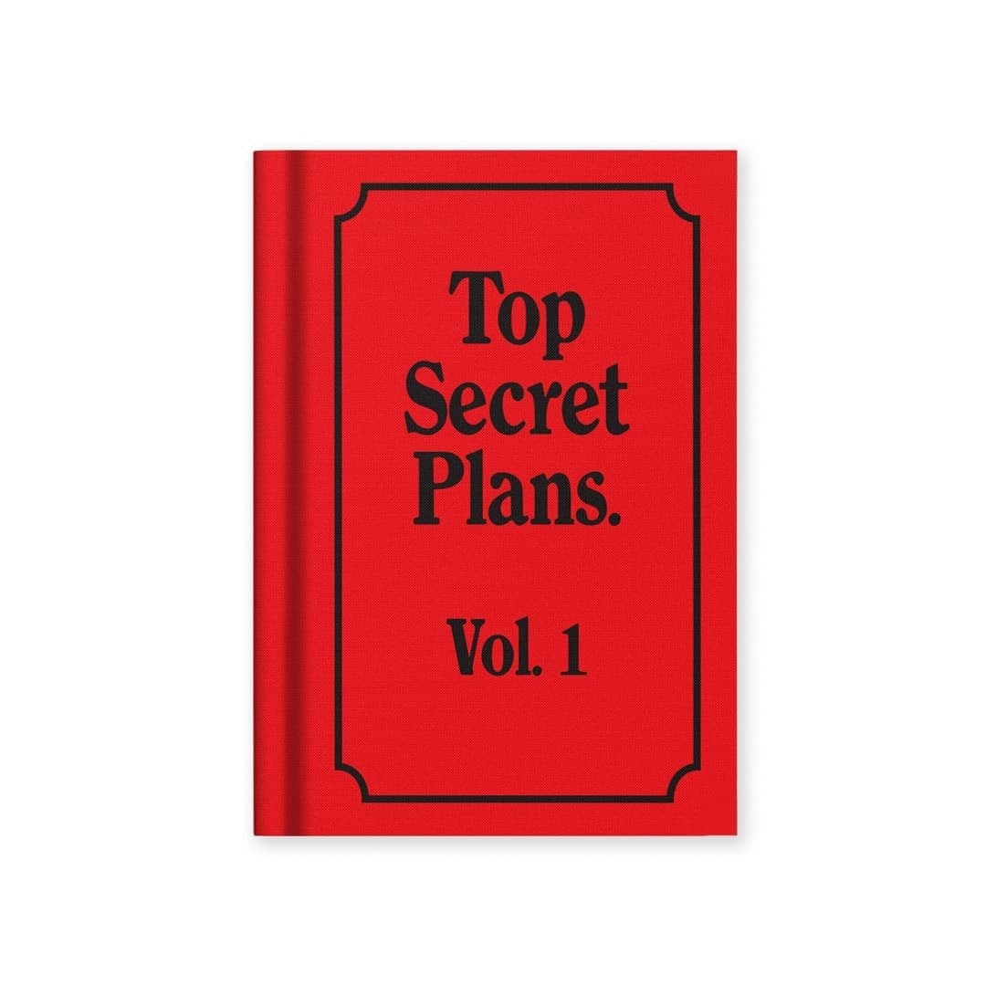 Ohh Deer Tasarımı A7 112 Sayfa Kumaş Sert Kapak Çizgili Defter Top Secret Plans 13270